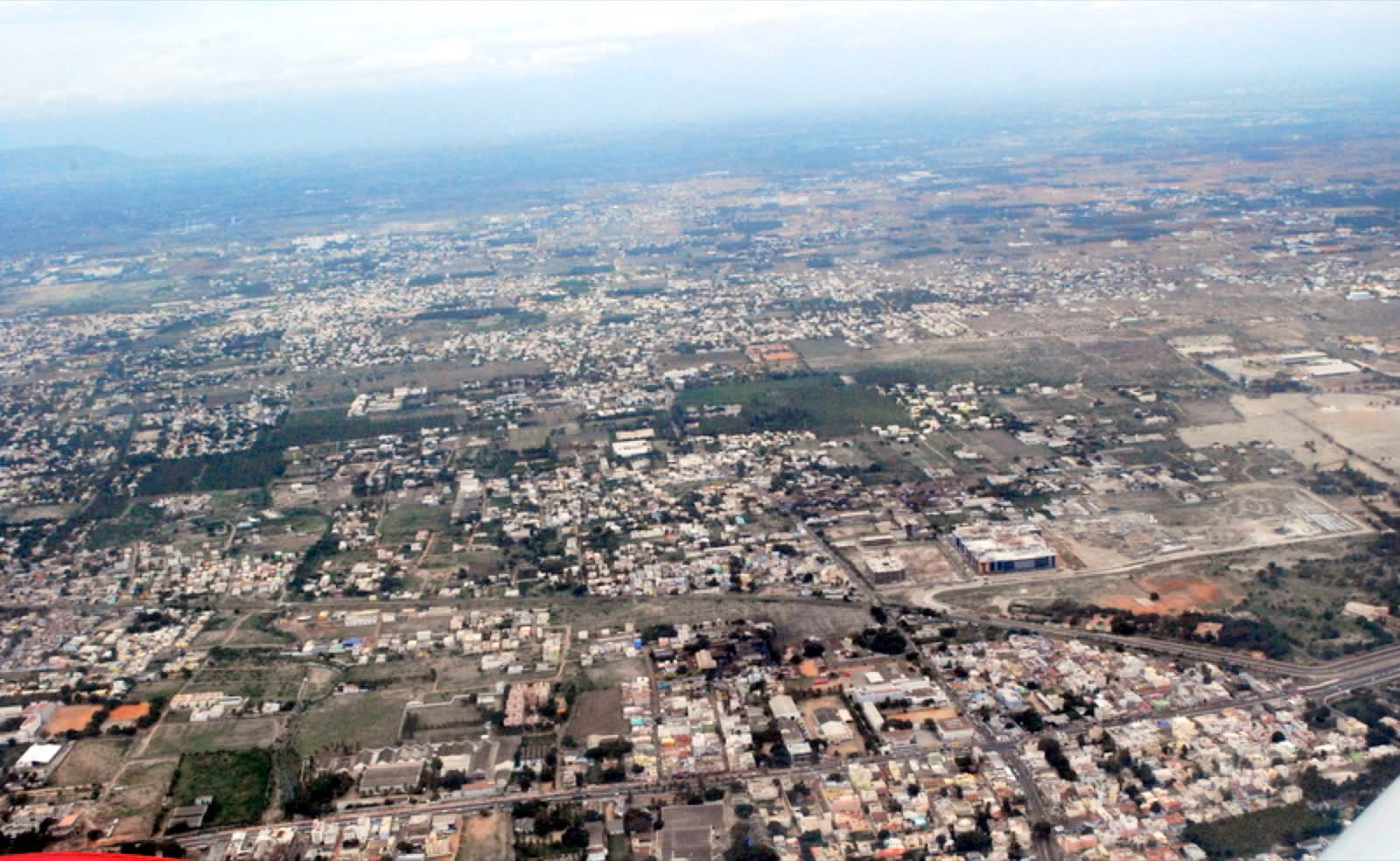 Aerial view of Coimbatore