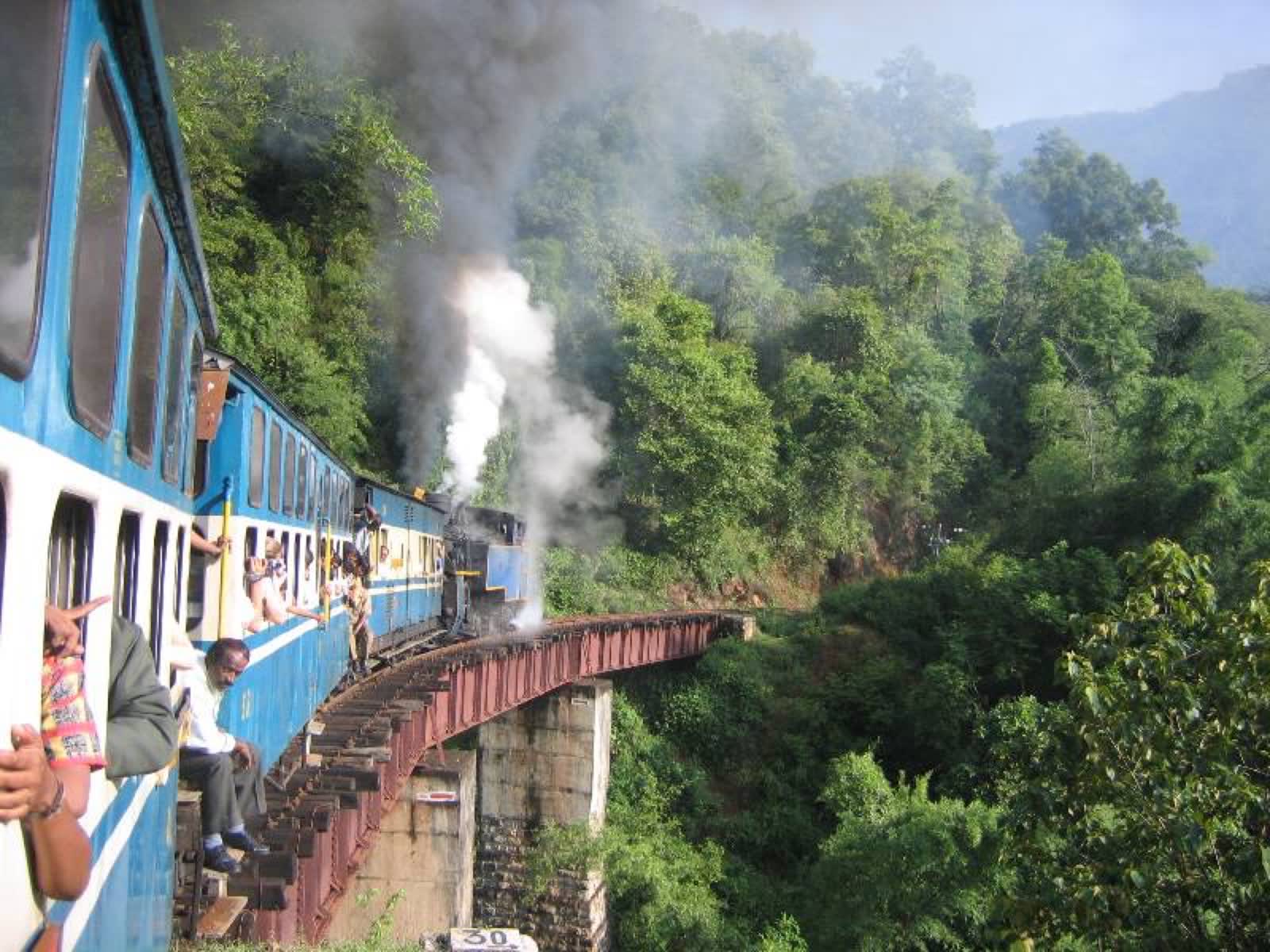 Nilgiri Mountain Railway toy train near Coonoor