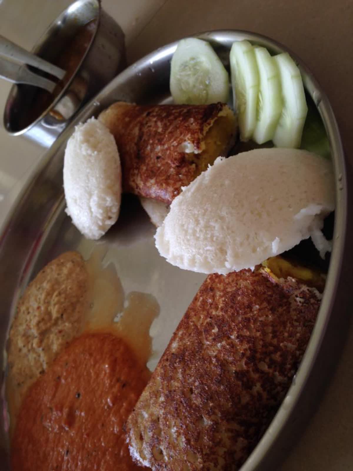 South Indian tiffin breakfast
